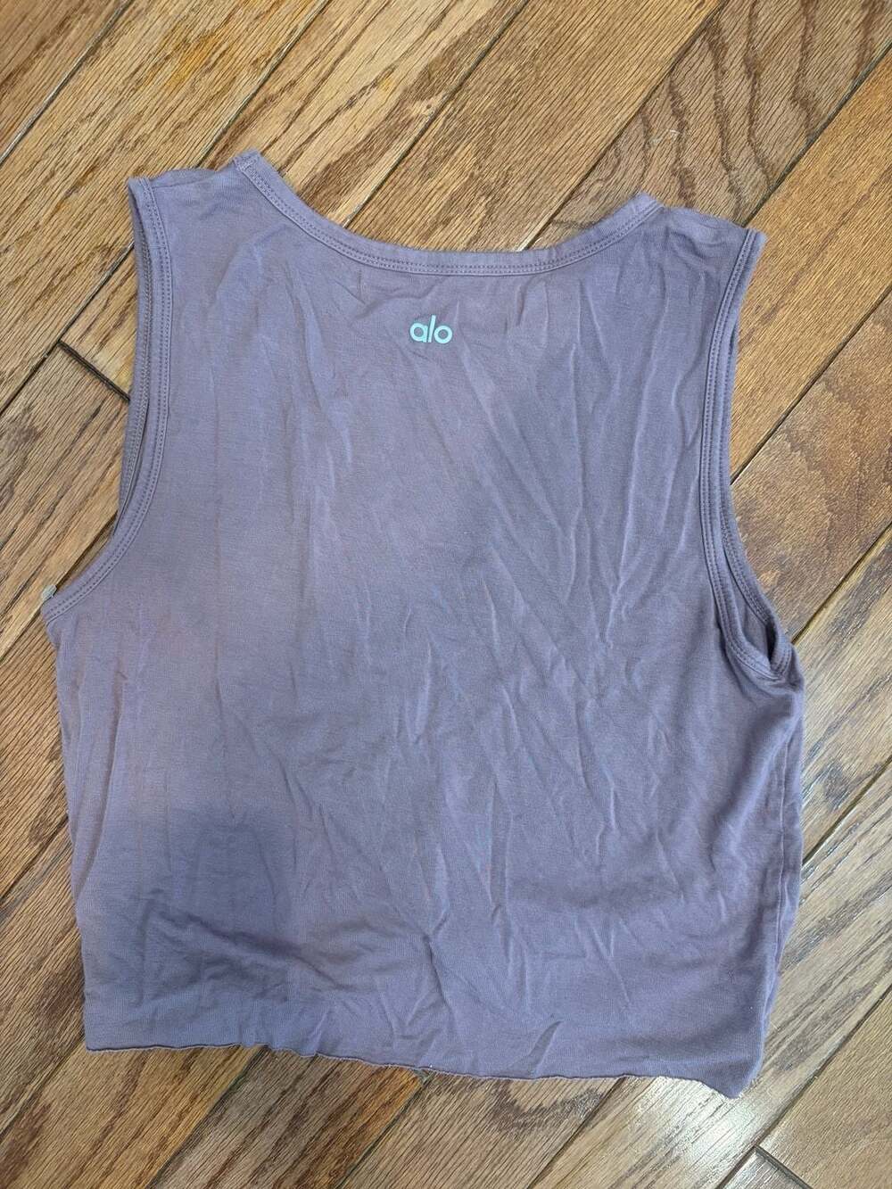 Alo Yoga Flow Twist Front Sleeveless Crop Tank Top